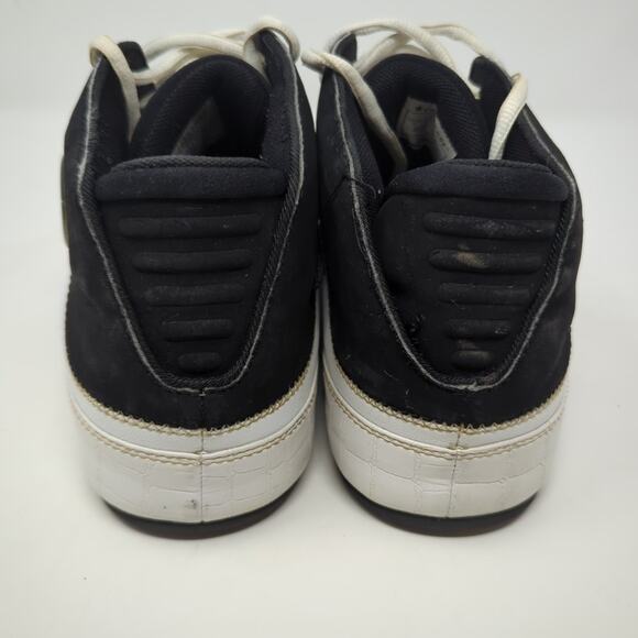 Vintage Converse All Star White Hi Top Leather Shoes Men Size 11 - Picture 5 of 8